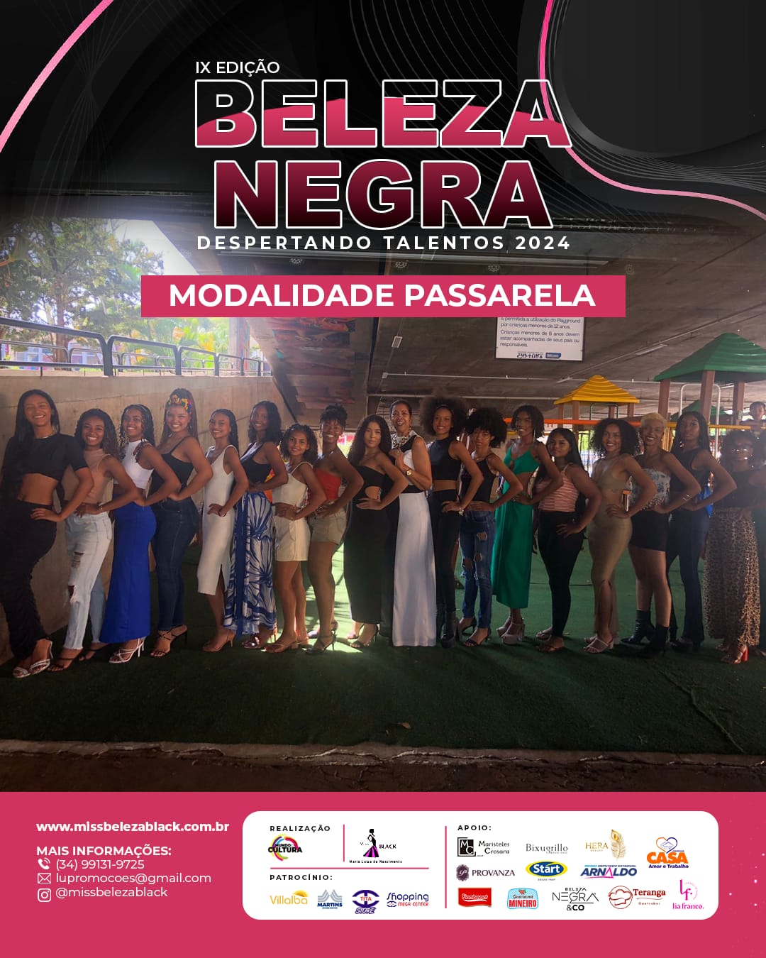 Concurso Beleza Negra 2024 – Modalidade Passarela